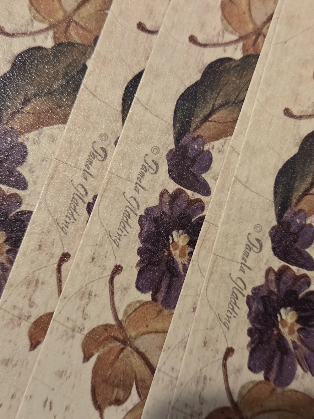 8 Vintage Pamela Gladding Poinsettia Holiday Placemat Double Sided